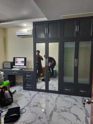 Tủ văn phòng nhôm kính