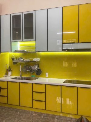 Tủ Bếp Nhôm Kính